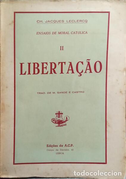 Libros: LECLERCQ. (Jacques) - ENSAIOS DE MORAL CAT&Oacute;LICA. [2 VOLS.] - Foto 3