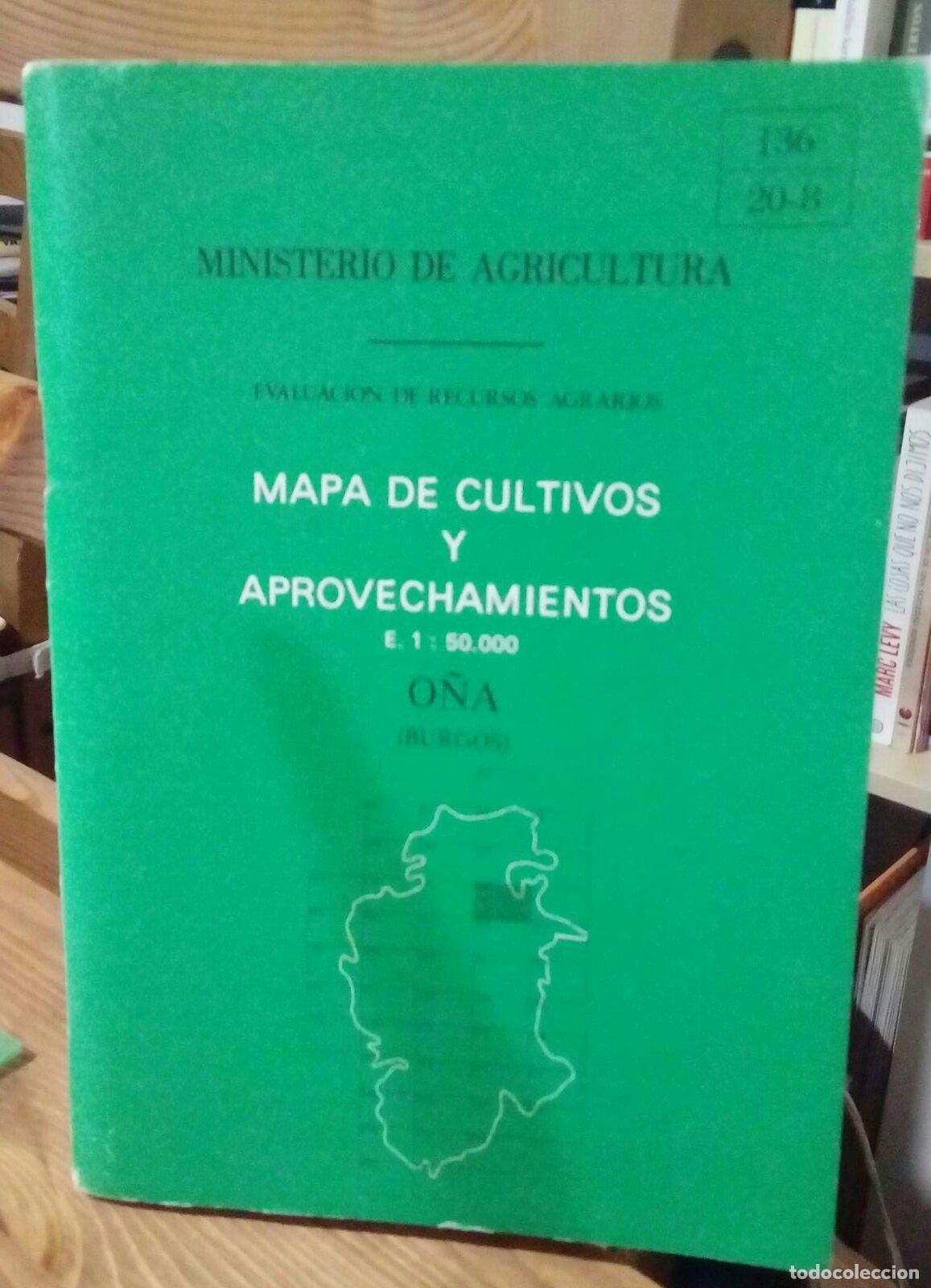 Libros: Mapa de cultivos y aprovechamientos. O&ntilde;a (Burgos) - Foto 1