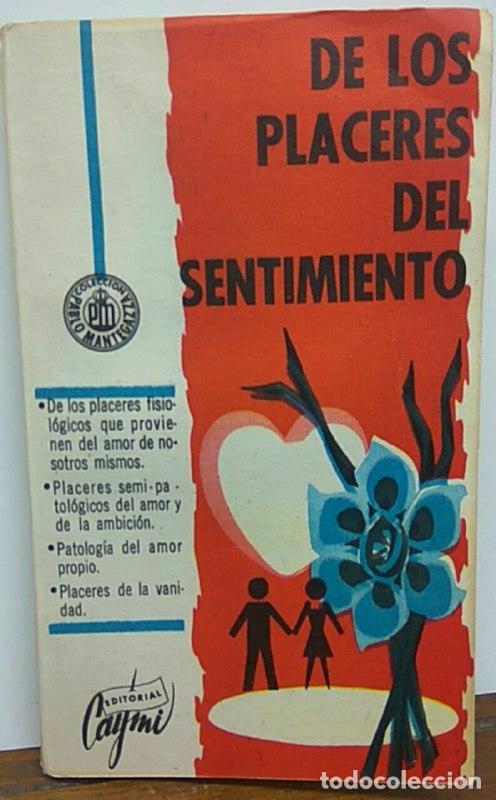 Libros: De los placeres del sentimiento - Mantegazza, Pablo - Foto 1