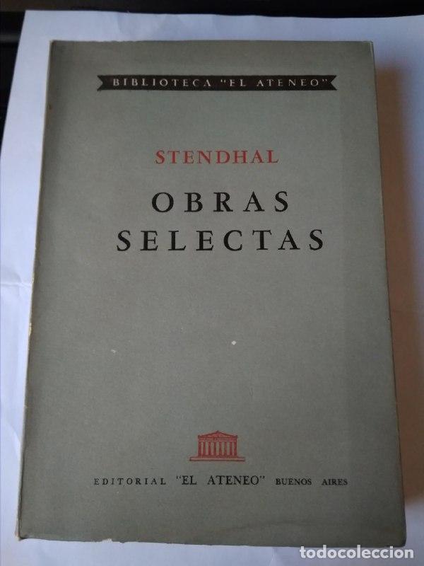 Libros: Obras selectas - Stendhal - Foto 1