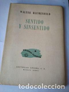Libros: Sentido y sinsentido - Blumenfeld Walter - Foto 1