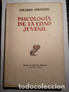 Libros: Psicolog&iacute;a de la edad juvenil - Spranger Eduardo - Foto 1