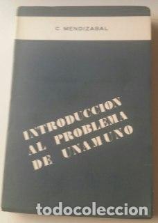 Libros: introducci&oacute;n al problema de Unamuno - Mendizabal,C. - Foto 1