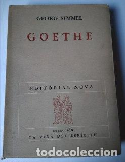 Libros: Goethe. - Simmel, Georg. - Foto 1