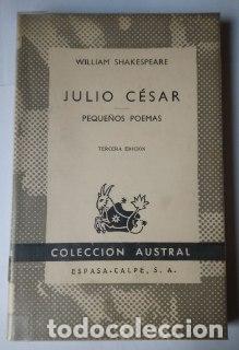 Libros: Julio C&eacute;sar / Peque&ntilde;os poemas. - Shakespeare, William. - Foto 1
