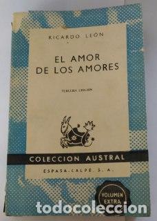 Libros: El amor de los amores. - Le&oacute;n, Ricardo. - Foto 1