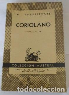 Libros: Coriolano. - Shakespeare, William. - Foto 1