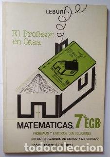 Libros: El profesor en casa. Matem&aacute;ticas 7&ordm; EGB - An&oacute;nimo. - Foto 1