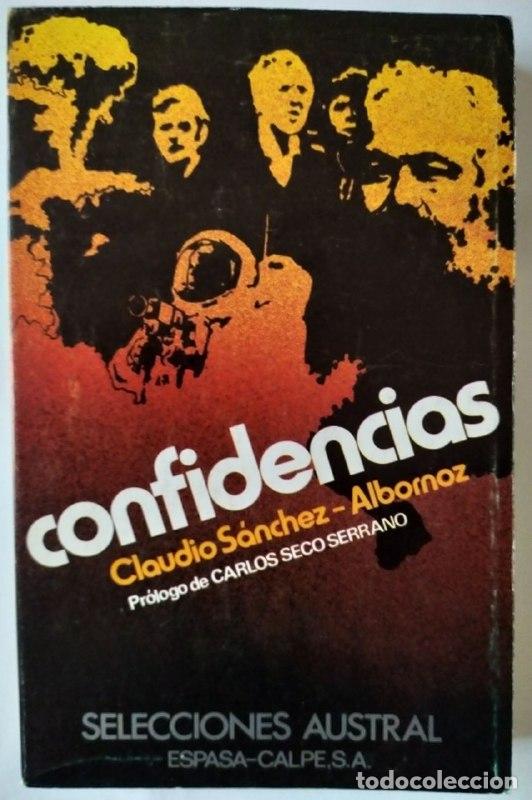 Libros: Confidencias. - S&aacute;nchez-Albornoz, Claudio (1893-1984) - Foto 1