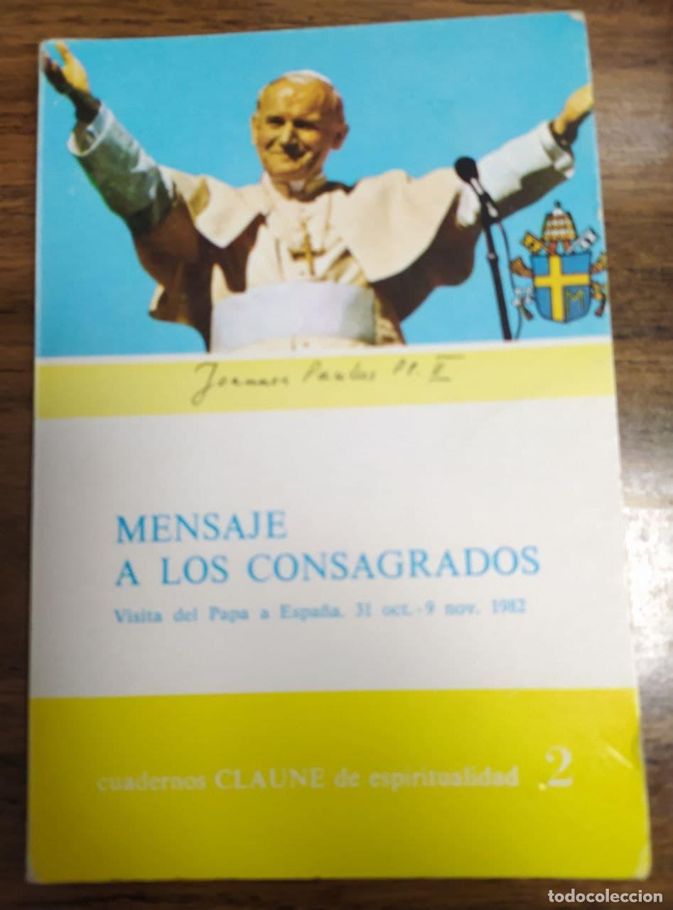 Libros: Mensaje a los consagrados - Juan Pablo II - Foto 1