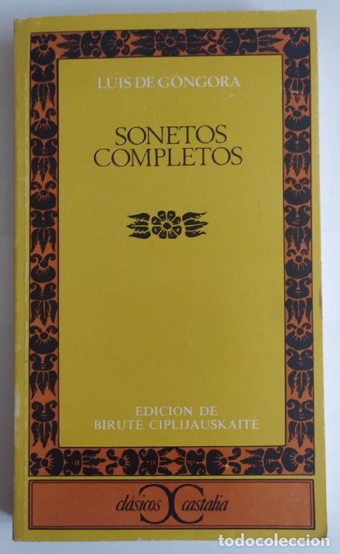 Libros: Sonetos completos. Luis de G&oacute;ngora. - G&oacute;ngora, Luis de. - Foto 1