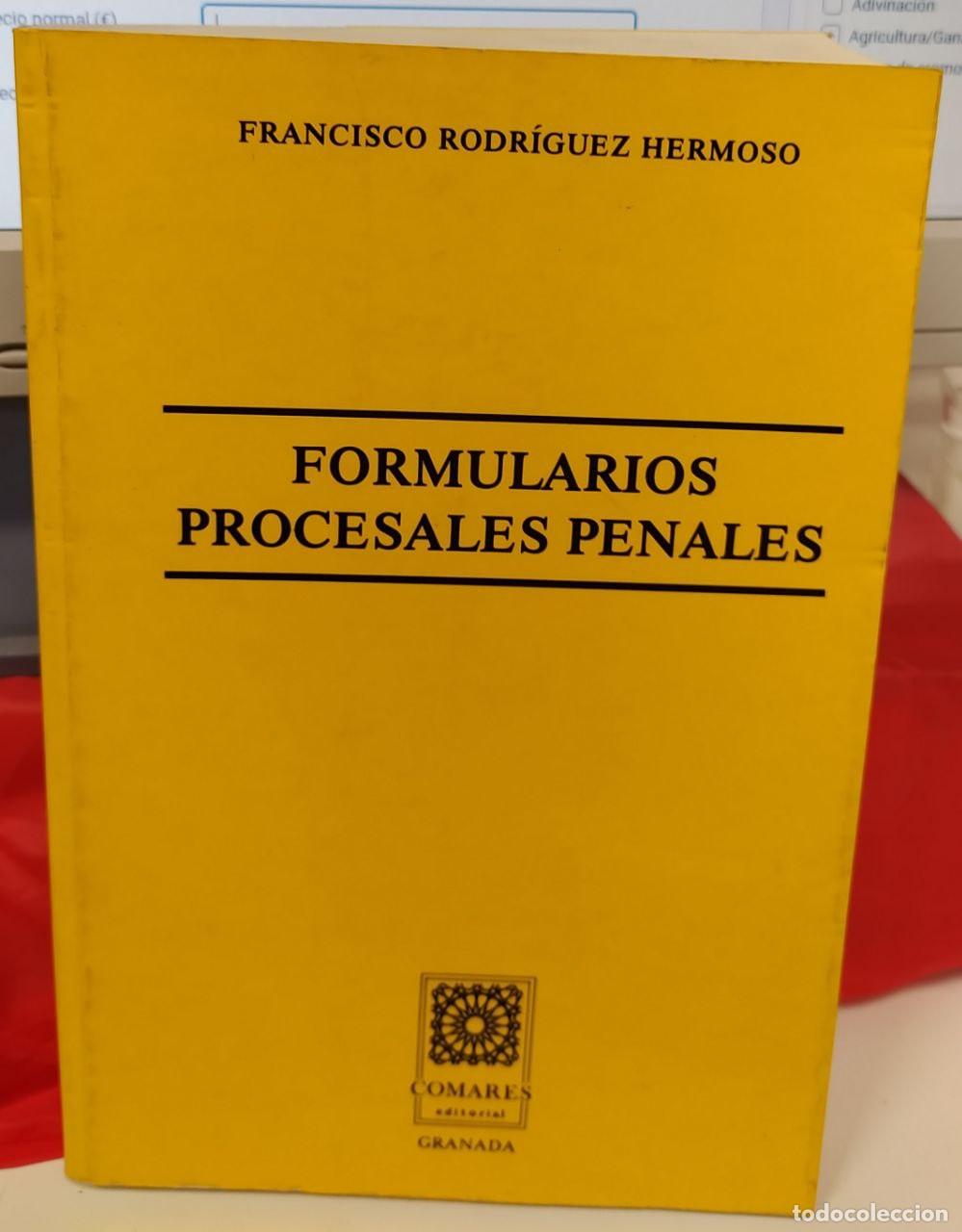 Libros: Formularios procesales penales - Rodr&iacute;guez Hermoso, Francisco - Foto 1