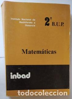 Libros: Matem&aacute;ticas, 2 BUP. Inbad (tomo 2) - An&oacute;nimo. - Foto 1