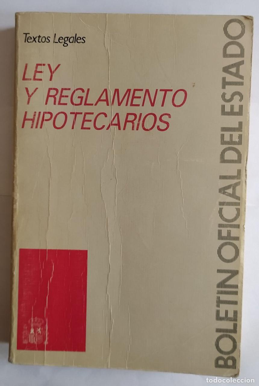 Libros: Ley y reglamento hipotecarios - VV.AA - Foto 1