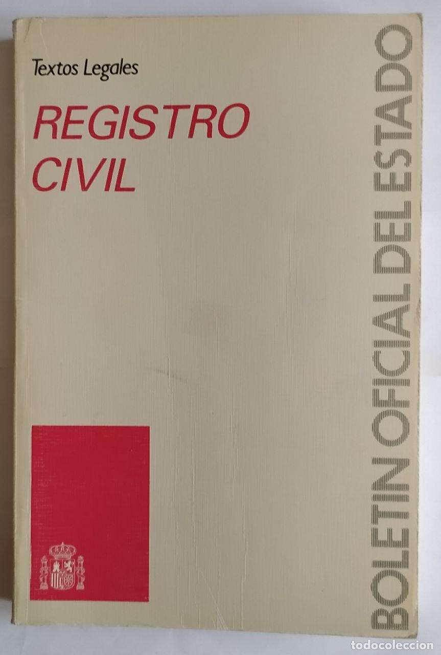 Libros: Registro civil - VV.AA - Foto 1