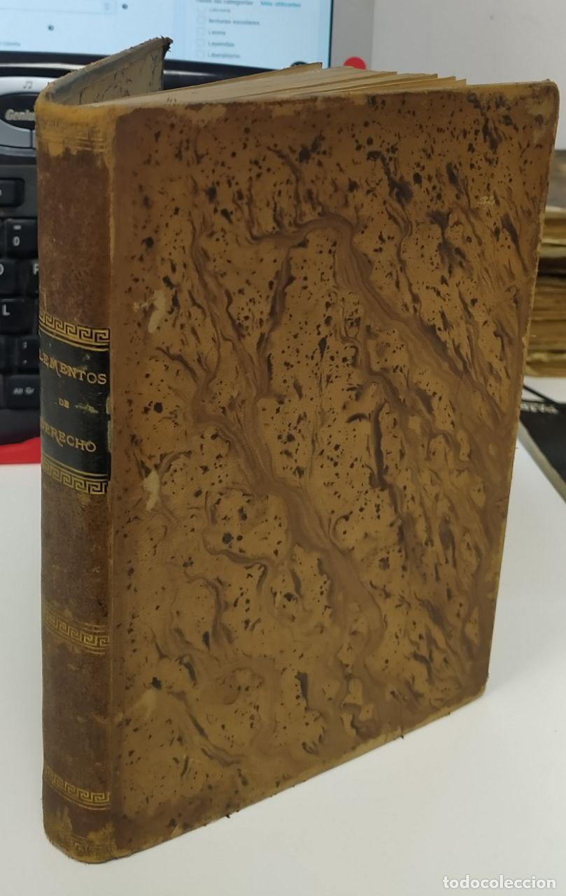 Libros: Elementos de derecho. - S&aacute;nchez Covisa, R y P. - Foto 1