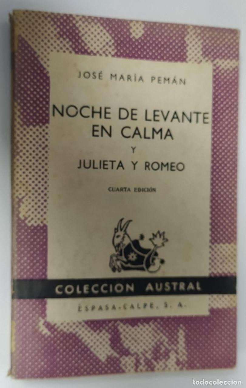 Libros: noche de levante en calma - Pem&aacute;n, Jos&eacute; Mar&iacute;a - Foto 1