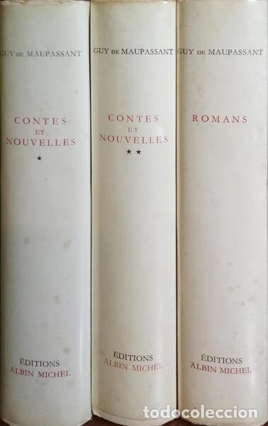 Libros: MAUPASSANT. (Guy de) - CONTES ET NOUVELLES. [3 VOLS.] - Foto 4