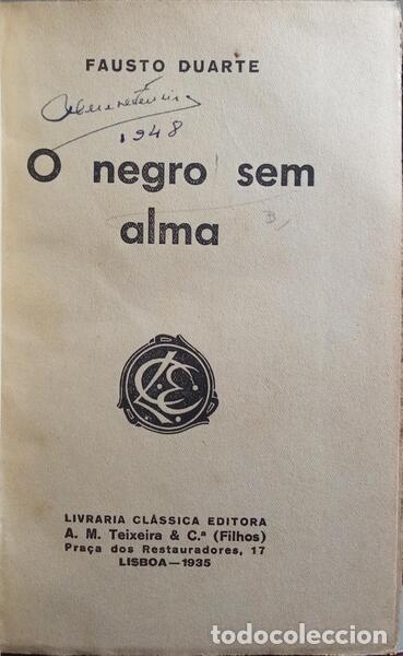 Libros: DUARTE. (Fausto) - EGRO SEM ALMA. - Foto 2