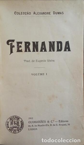 Libros: DUMAS. (Alexandre) - FERNANDA. - Foto 1