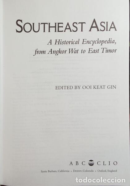 Libros: KEAT GIN. (Ooi) - SOUTHEAST ASIA. [3 VOLS.] - Foto 2