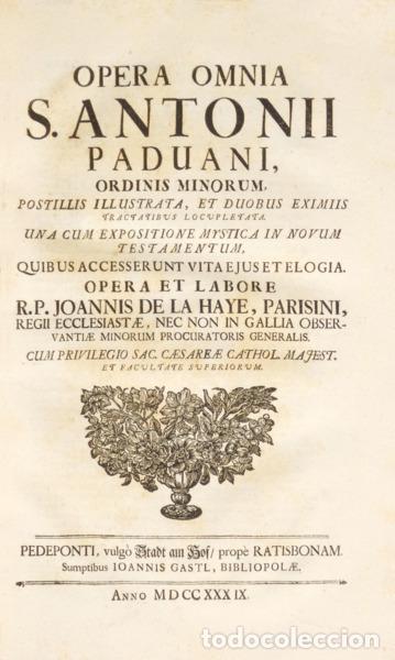 Libros: S&Atilde;O FRANCISCO DE ASSIS e SANTO ANT&Oacute;NIO. - OPERA OMNIA. - Foto 2