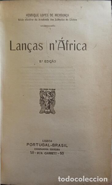 Libros: LOPES DE MENDON&Ccedil;A. (Henrique) - LAN&Ccedil;AS N&#39;&Aacute;FRICA. - Foto 2
