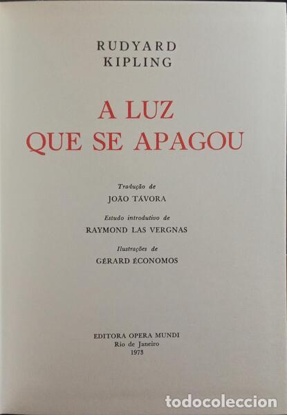 Libros: KIPLING. (Rudyard) - A LUZ QUE SE APAGOU. - Foto 1