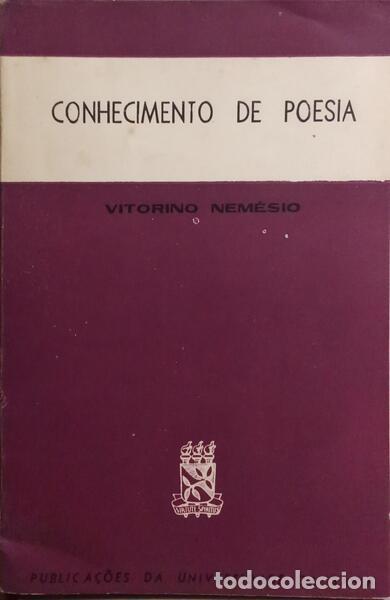 Libros: NEM&Eacute;SIO. (Vitorino) - CONHECIMENTO DE POESIA. - Foto 1