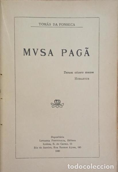 Libros: FONSECA. (Tom&aacute;s da) - MUSA PAG&Atilde;. - Foto 2