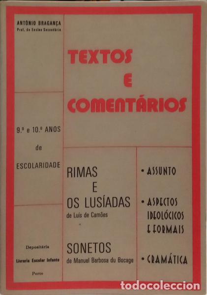 Libros: BRAGAN&Ccedil;A. (Ant&oacute;nio) - TEXTOS E COMENT&Aacute;RIOS. - Foto 1