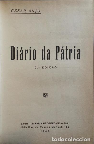 Libros: ANJO. (C&eacute;sar) - DI&Aacute;RIO DA P&Aacute;TRIA. [2.&ordf; EDI&Ccedil;&Atilde;O] - Foto 1