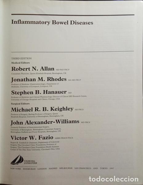 Libros: ALLAN. (Robert N.) et al. - INFLAMMATORY BOWEL DISEASES. - Foto 2
