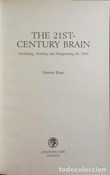 Libros: ROSE. (Steven) - THE 21ST�CENTURY BRAIN. - Foto 2