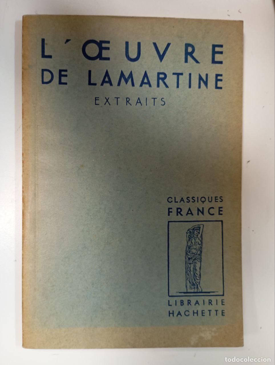 Libros: Loeuvre de Lamartine / Extraits - Lamartine - Foto 1