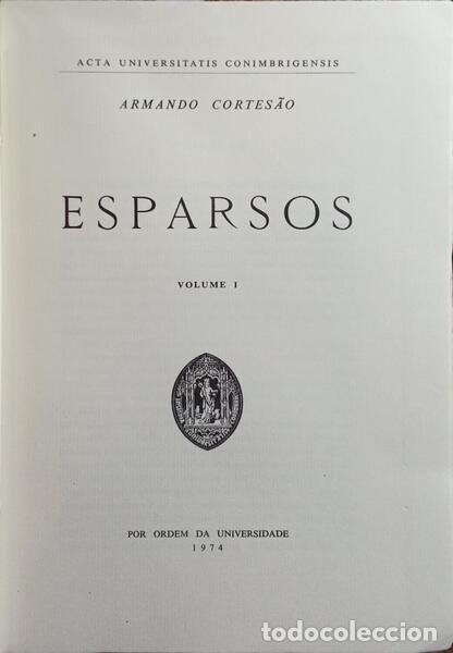 Libros: CORTES&Atilde;O. (Armando) - ESPARSOS. [3 VOLS.] - Foto 2