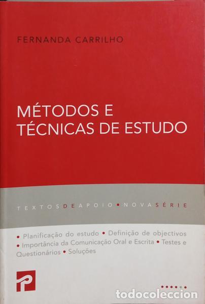 Libros: CARRILHO. (Fernanda) - M&Eacute;TODOS E T&Eacute;CNICAS DE ESTUDO. - Foto 1