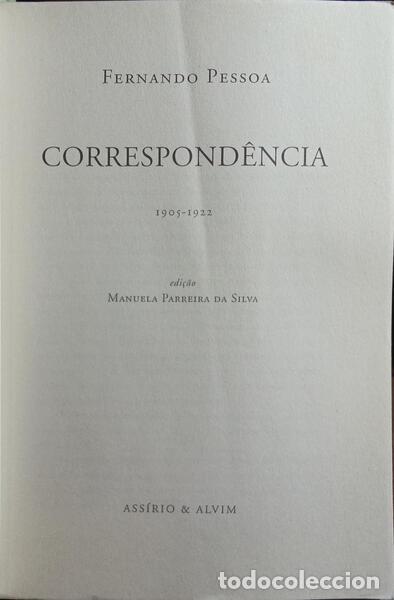Libros: PESSOA. (Fernando) - CORRESPOND&Ecirc;NCIA. [2 VOLS.] - Foto 2