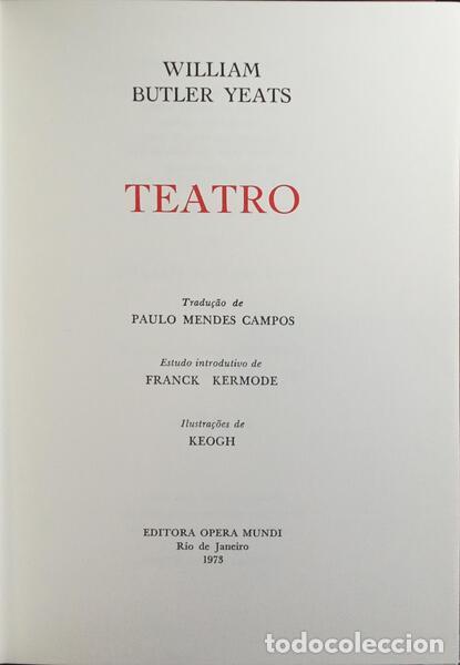 Libros: YEATS. (William Butler) - TEATRO. - Foto 1