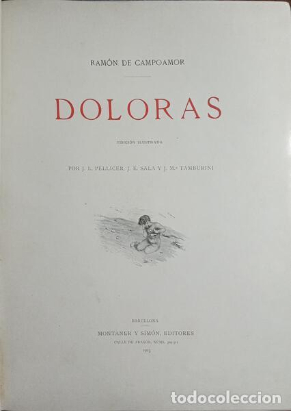Libros: CAMPOAMOR. (Ram&oacute;n de) - DOLORAS. - Foto 1