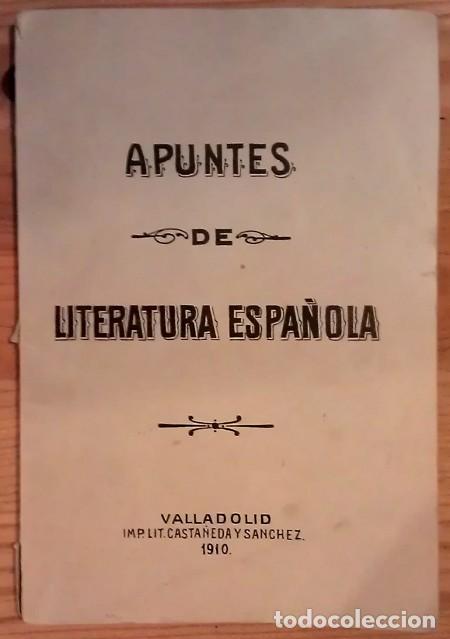 Libros: Apuntes de Literatura Espa&ntilde;ola - An&oacute;nimo - Foto 1