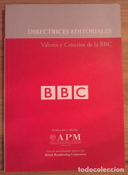 Libros: Directrices Editoriales. Valores y Criterios de la BBC - VV.AA. - Foto 1