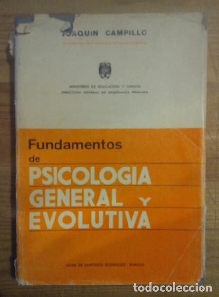 Libros: Fundamentos de Psicolog&iacute;a General y Evolutiva - Campillo, Joaqu&iacute;n - Foto 1