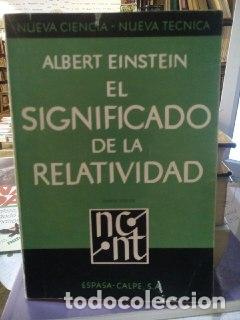 Libros: El significado de la relatividad - Einstein, Albert (1879-1955) - Foto 1