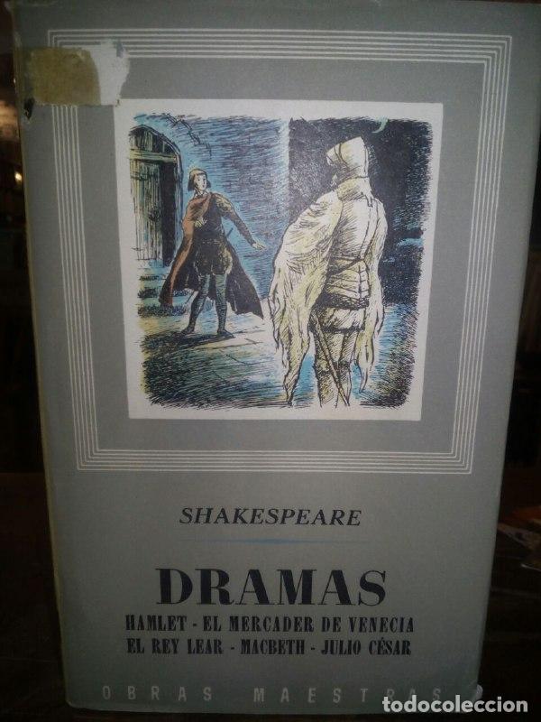Libros: Dramas. V&oacute;l. 1. Hamlet / El Mercader de Venecia / El rey Lear / Macbeth /Julio C&eacute;sar - Shakespeare, - Foto 1