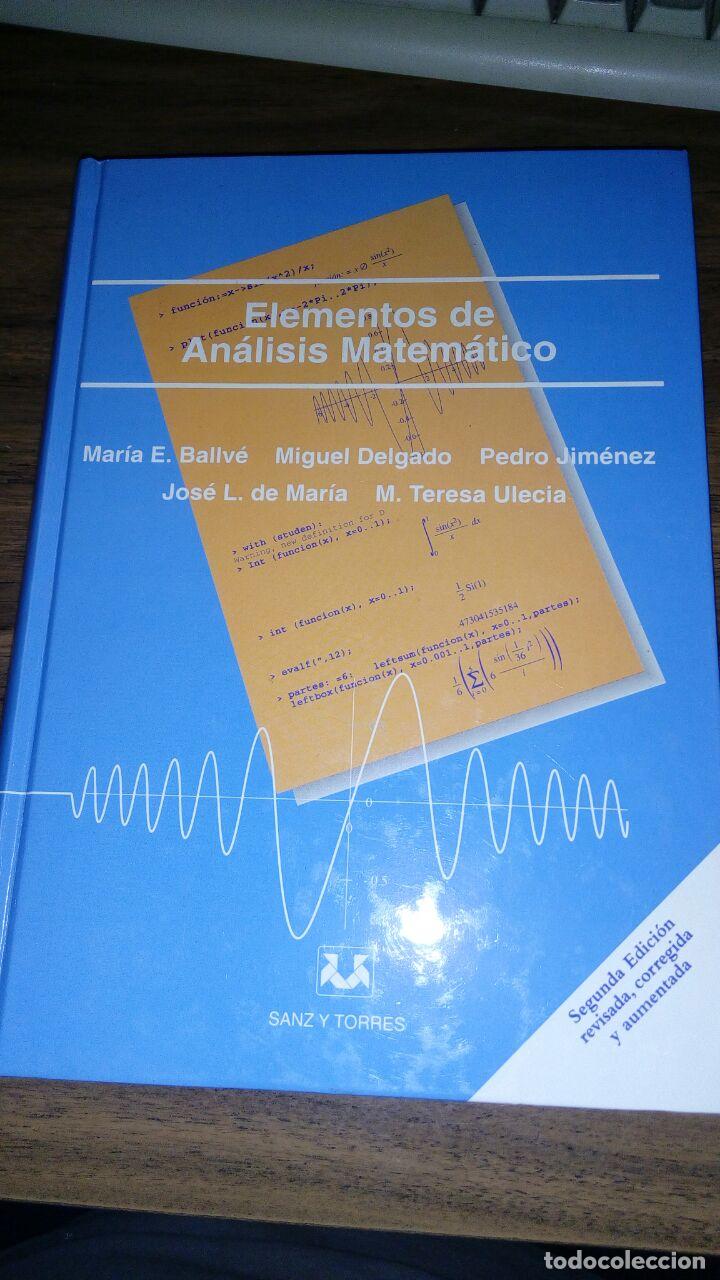 Libros: Elementos de an&aacute;lisis matem&aacute;tico - Ballve, Mar&iacute;a Eulalia ... [et al.] - Foto 1