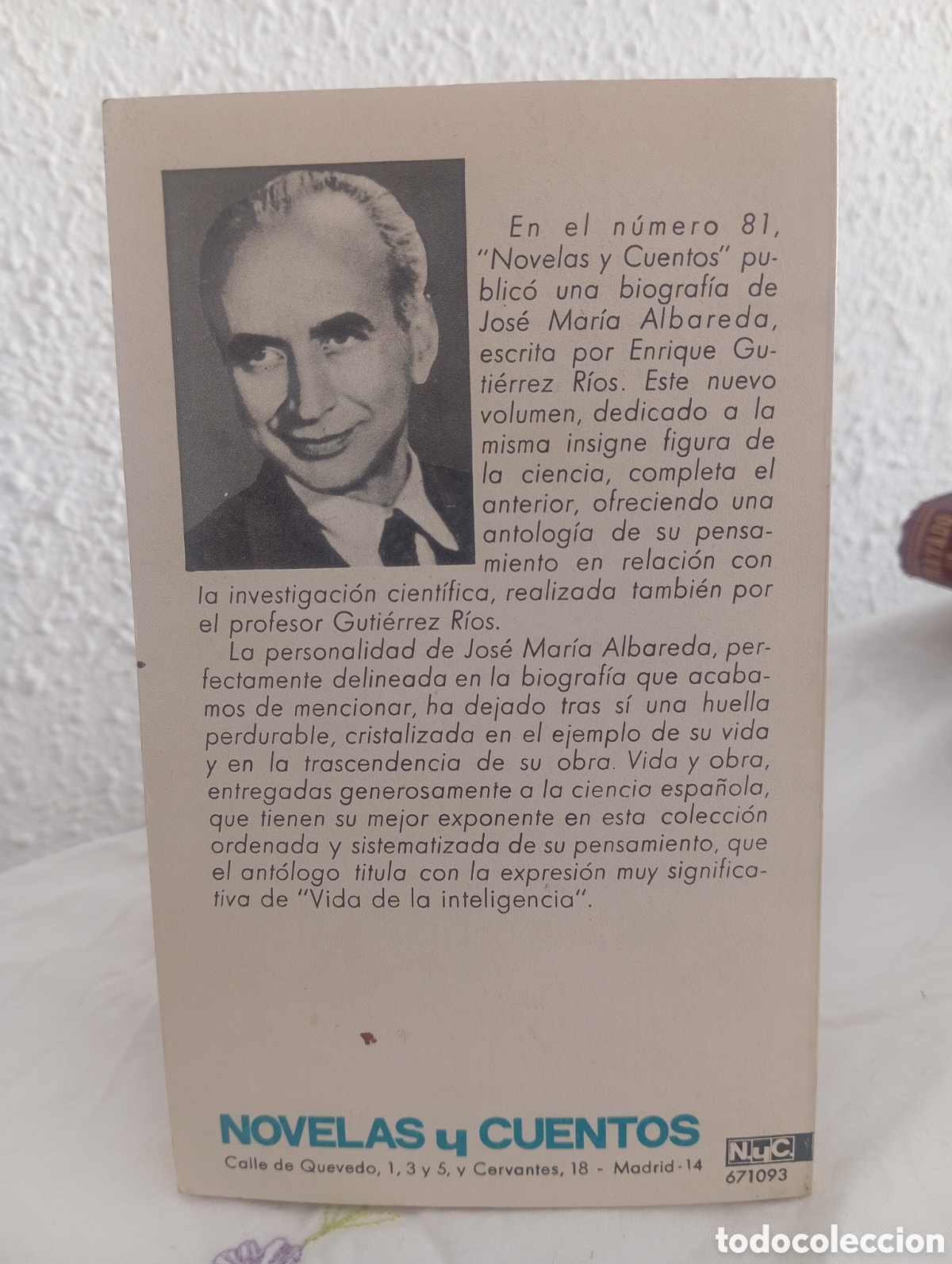 Libros: Vida de la inteligencia. Jos&eacute; Mar&iacute;a Albareada - Foto 2
