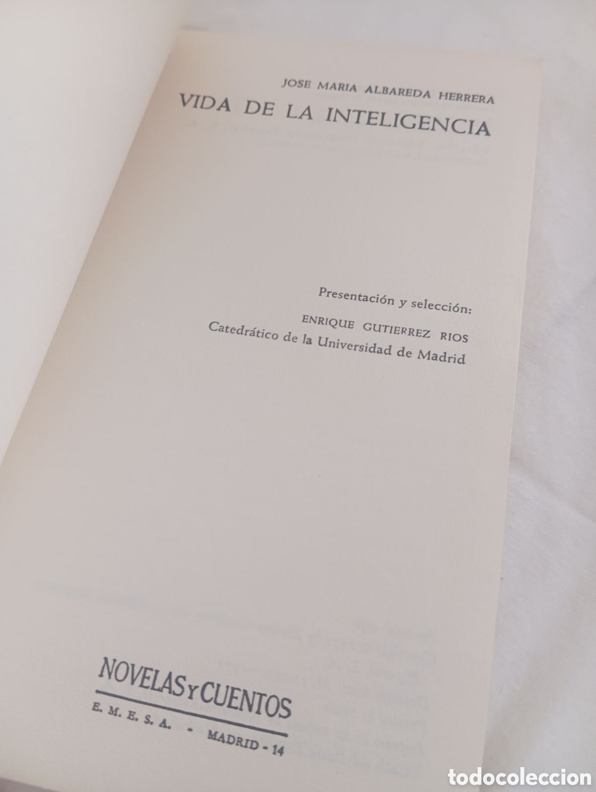 Libros: Vida de la inteligencia. Jos&eacute; Mar&iacute;a Albareada - Foto 4