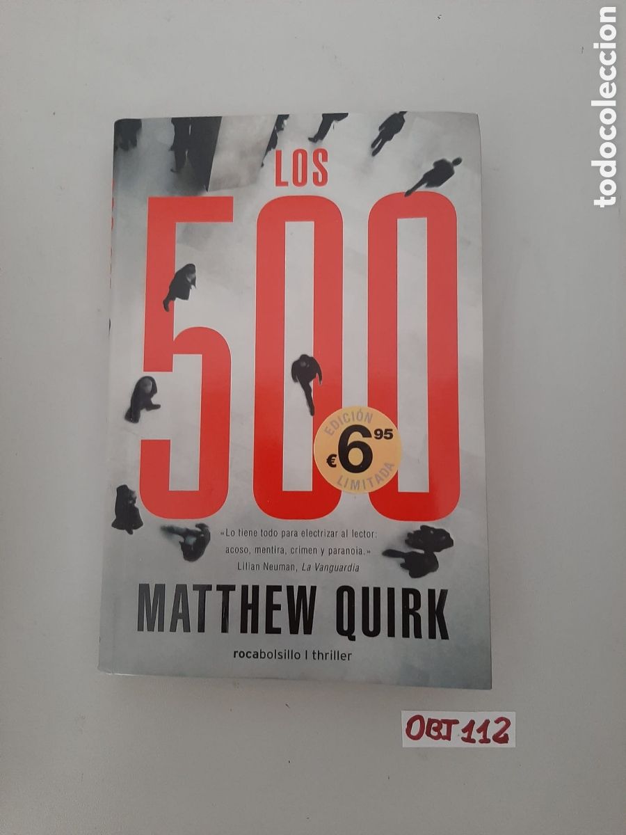 Libros: Matthew quirk los 500 - Foto 1