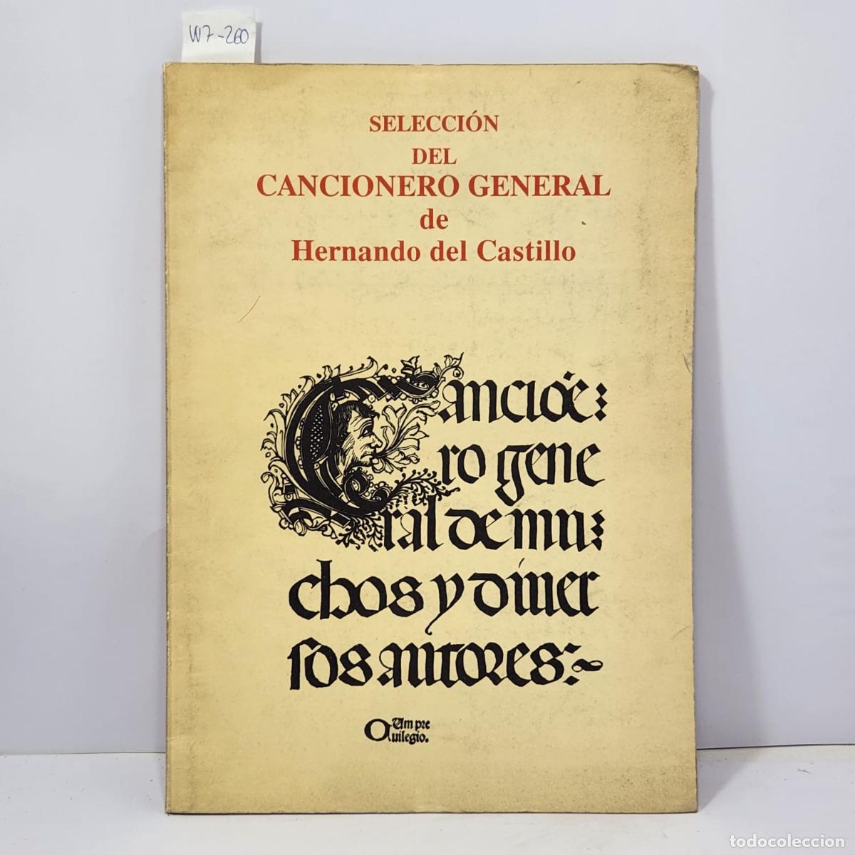Libros: del CASTILLO, Hernando. - Selecci&oacute;n del Cancionero General de Hernando del Castillo. - Foto 1